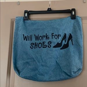 Denim tote bag